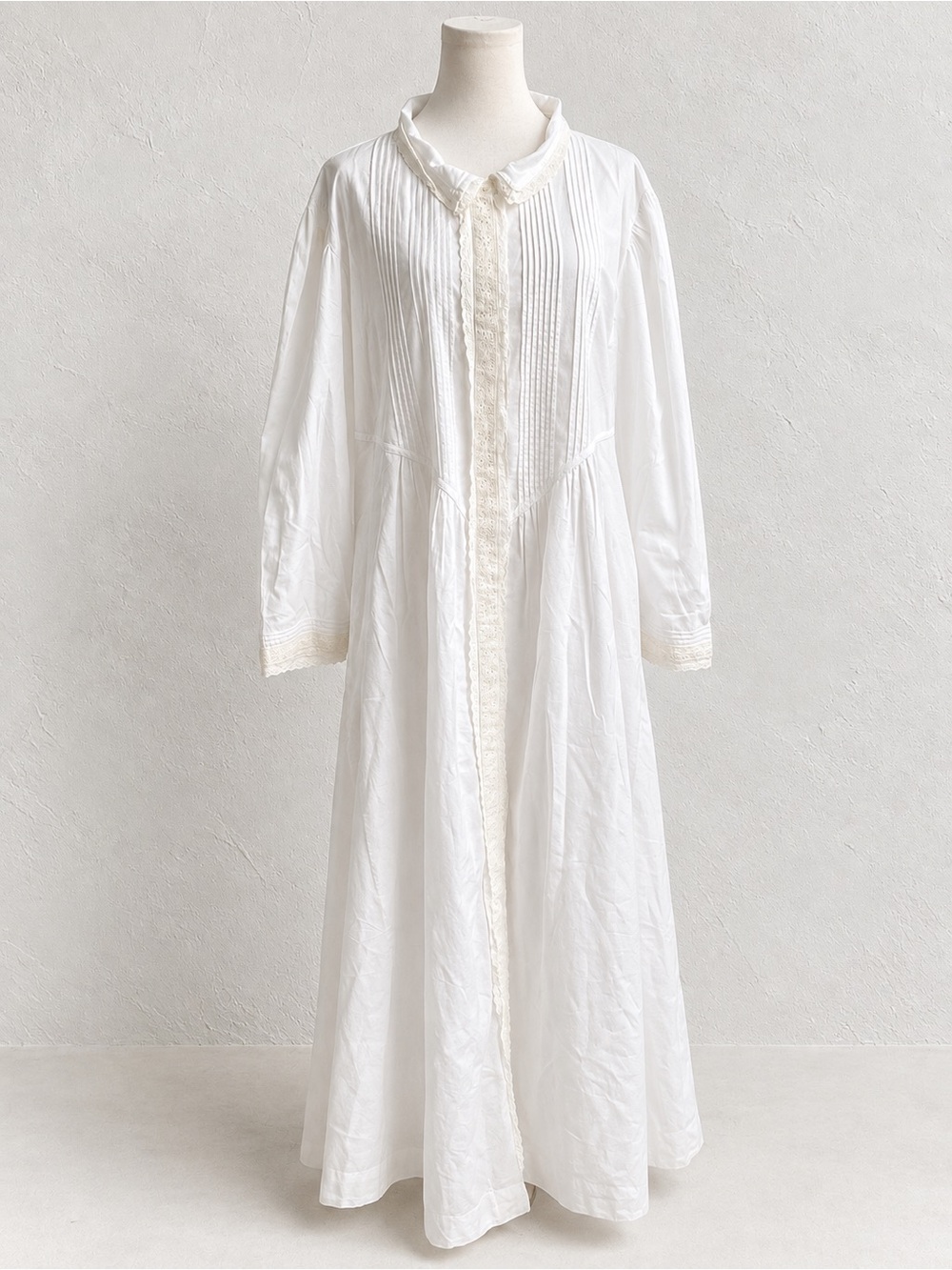 April Cornell White Lace Victorian Nightgown Maxi Dress Cottagecore Prairie XL